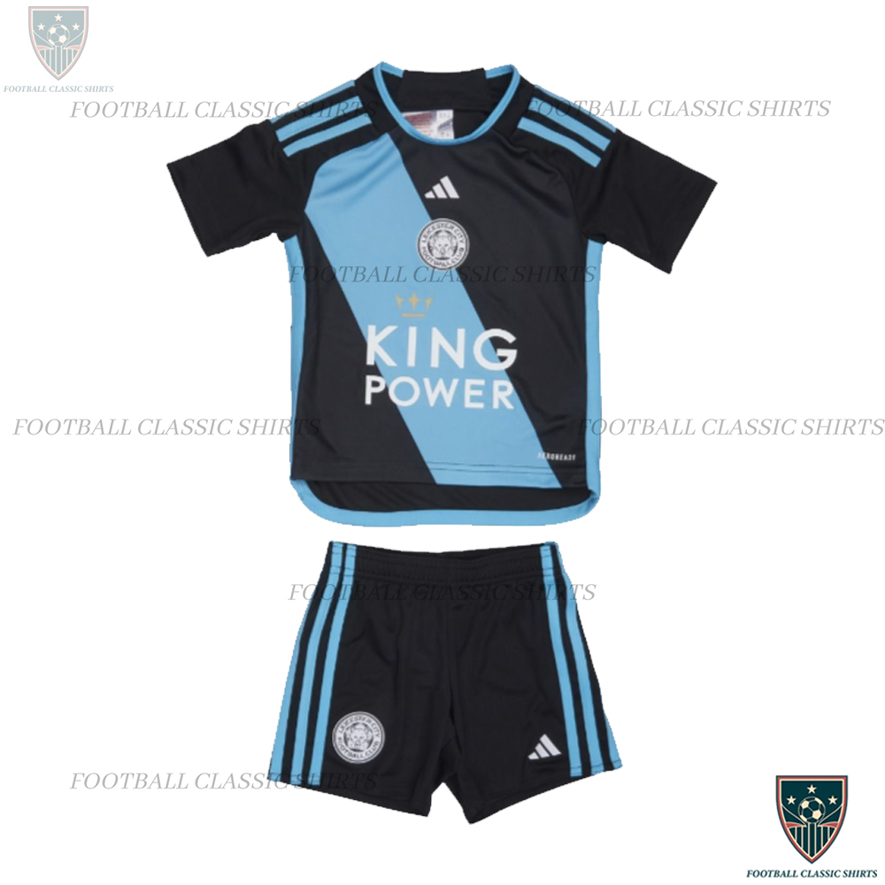 Leicester City Away Kids Kit 23/24