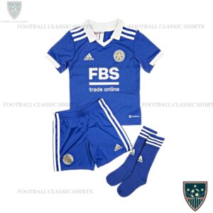Leicester City Home Football Kids Kit 2022/23