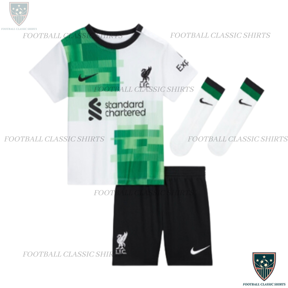 Liverpool Away Kids Football Kit 23/24