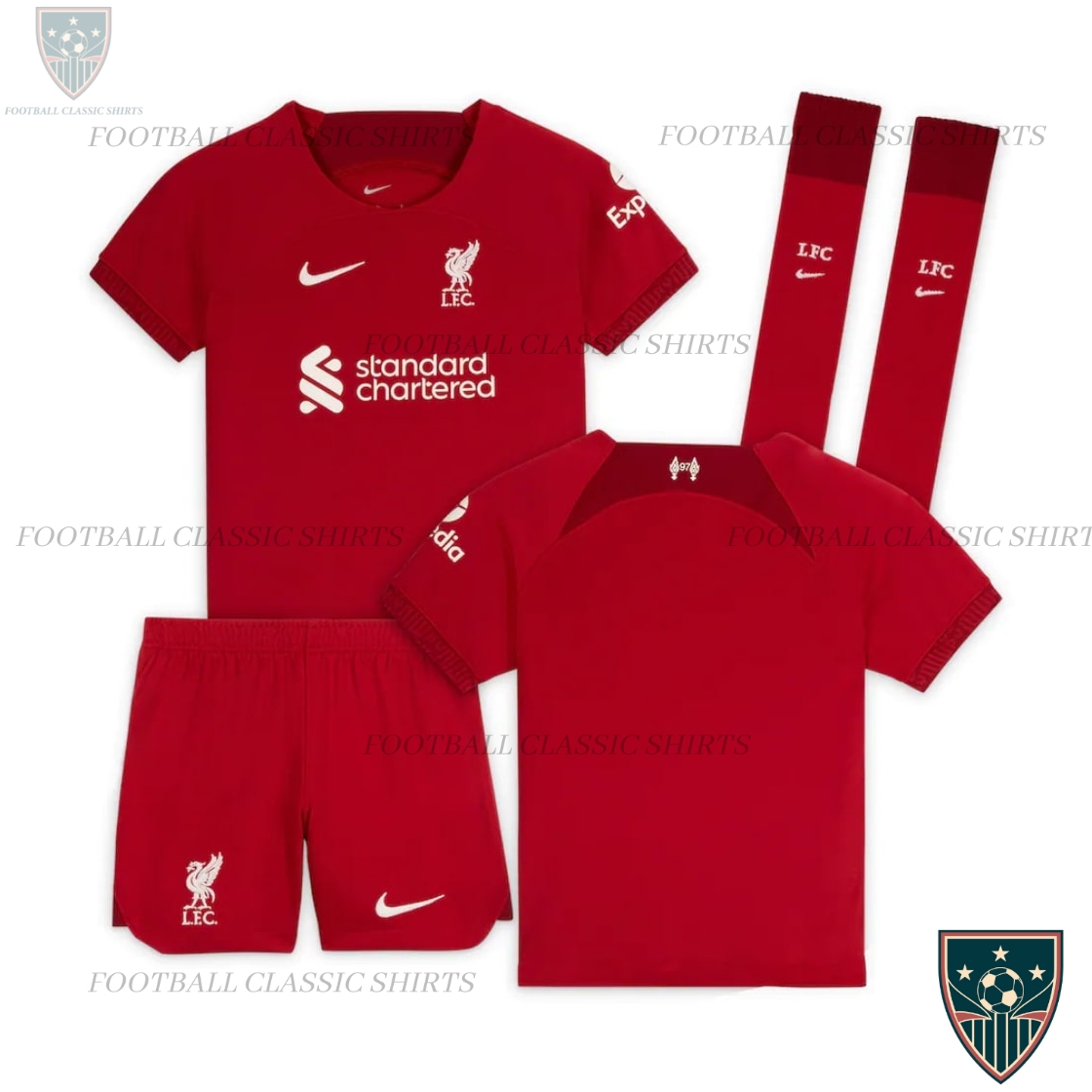 Liverpool Home Football Kids Kit 2022/23