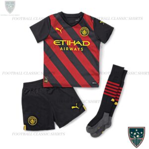 Manchester City Away Football Kids Kit 2022/23