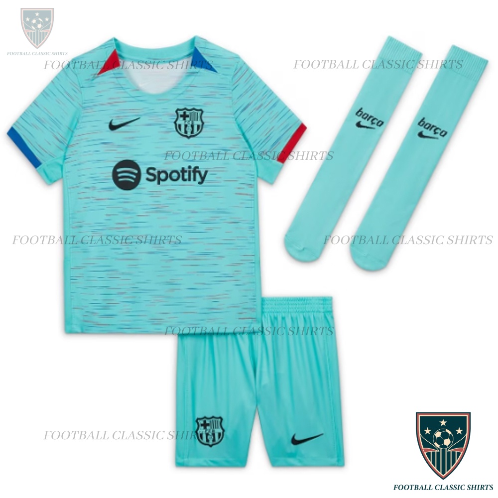 Barcelona Third Kid Kit 2023-24