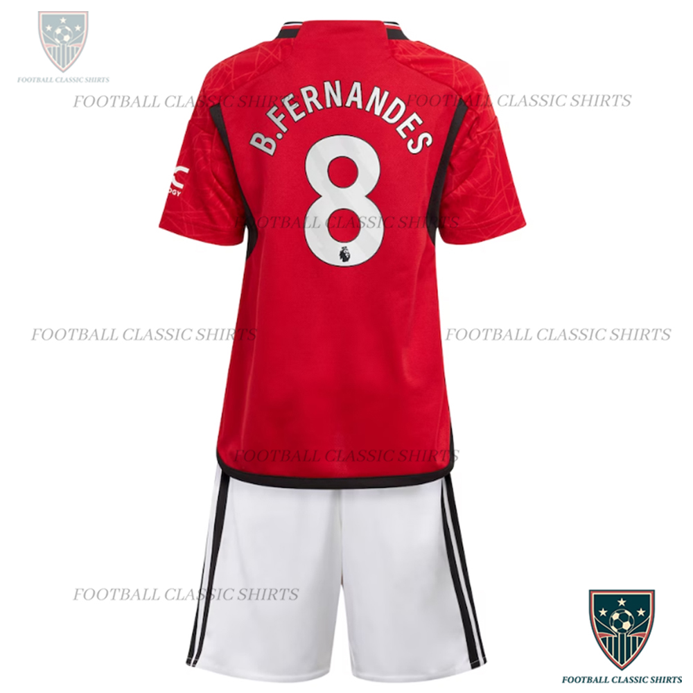 Man Utd Home Kid Kits B.Fernandes 8