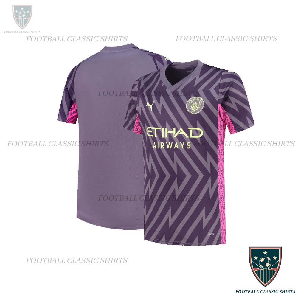 Manchester City Purple Goalkeeper Men Football Classic Shirts