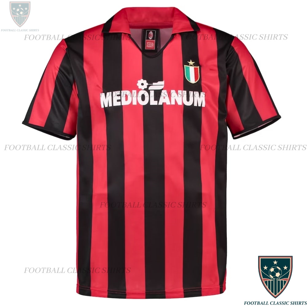 Retro AC Milan Home Football Classic Shirt 1989