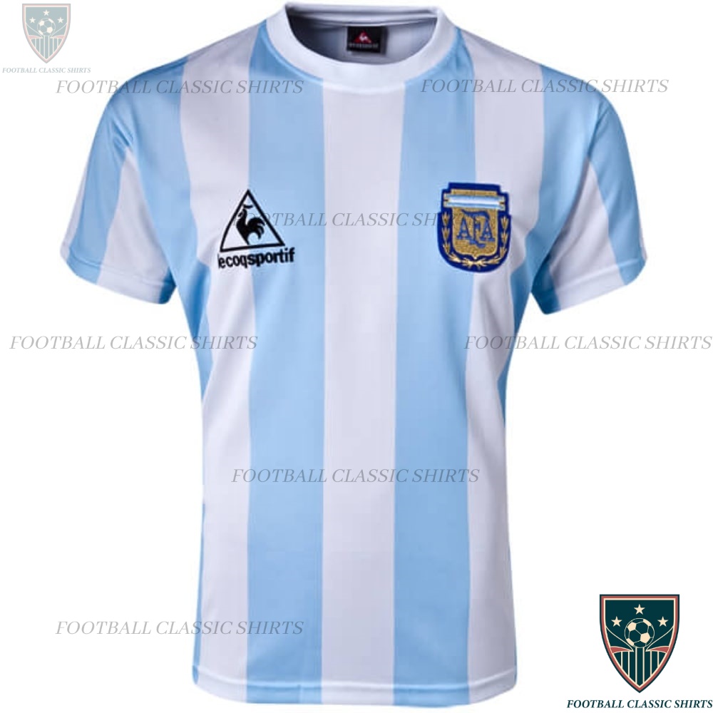 Retro Argentina Home Football Classic Shirt 1986