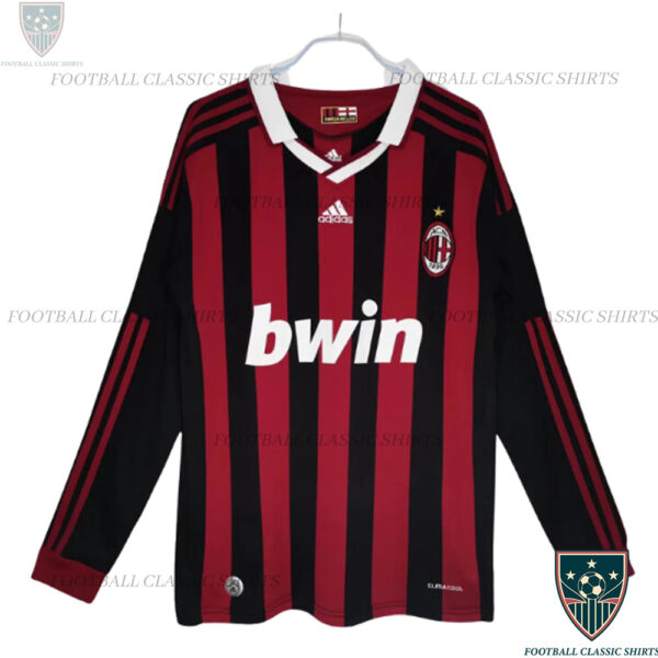 Retro AC Milan Home Long Sleeve Classic Shirt
