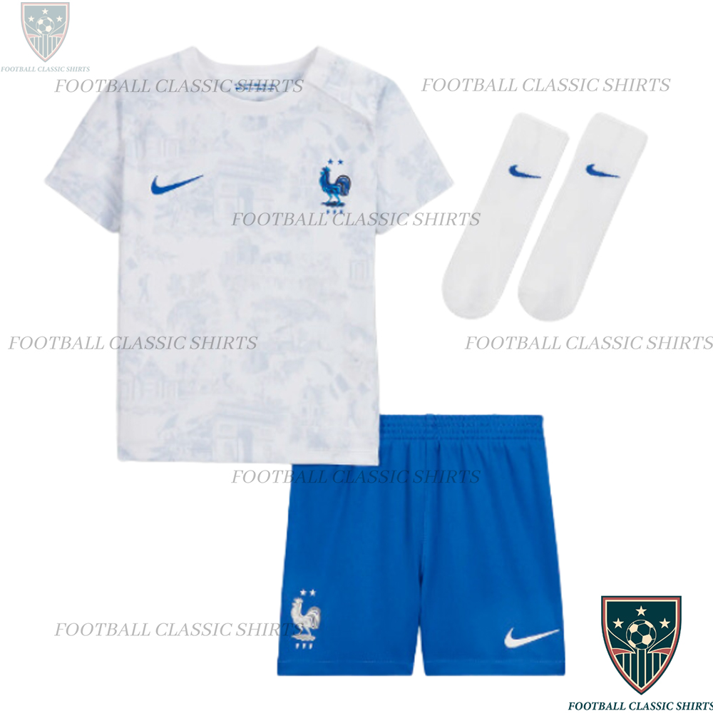 France Away Kid Football Classic Kits 2022