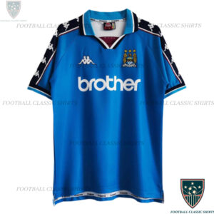 Retro Man City Home Football Classic Shirts 1997/98