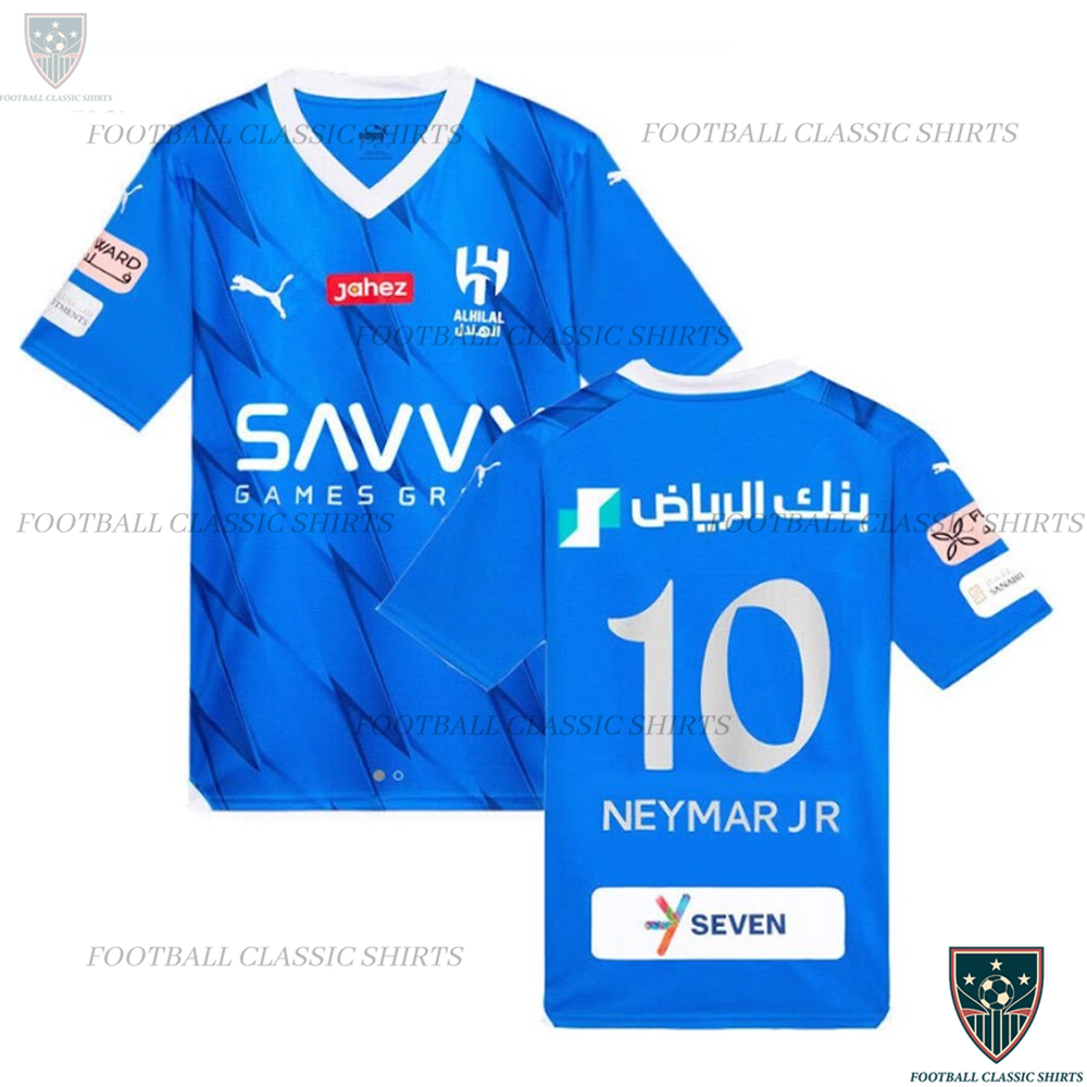 NEYMAR jR 10 Al Hilal Home Classic Shirt