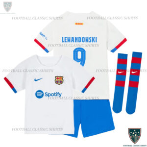LEWANDOWSKI 9 Barcelona Away Kids Classic Kit
