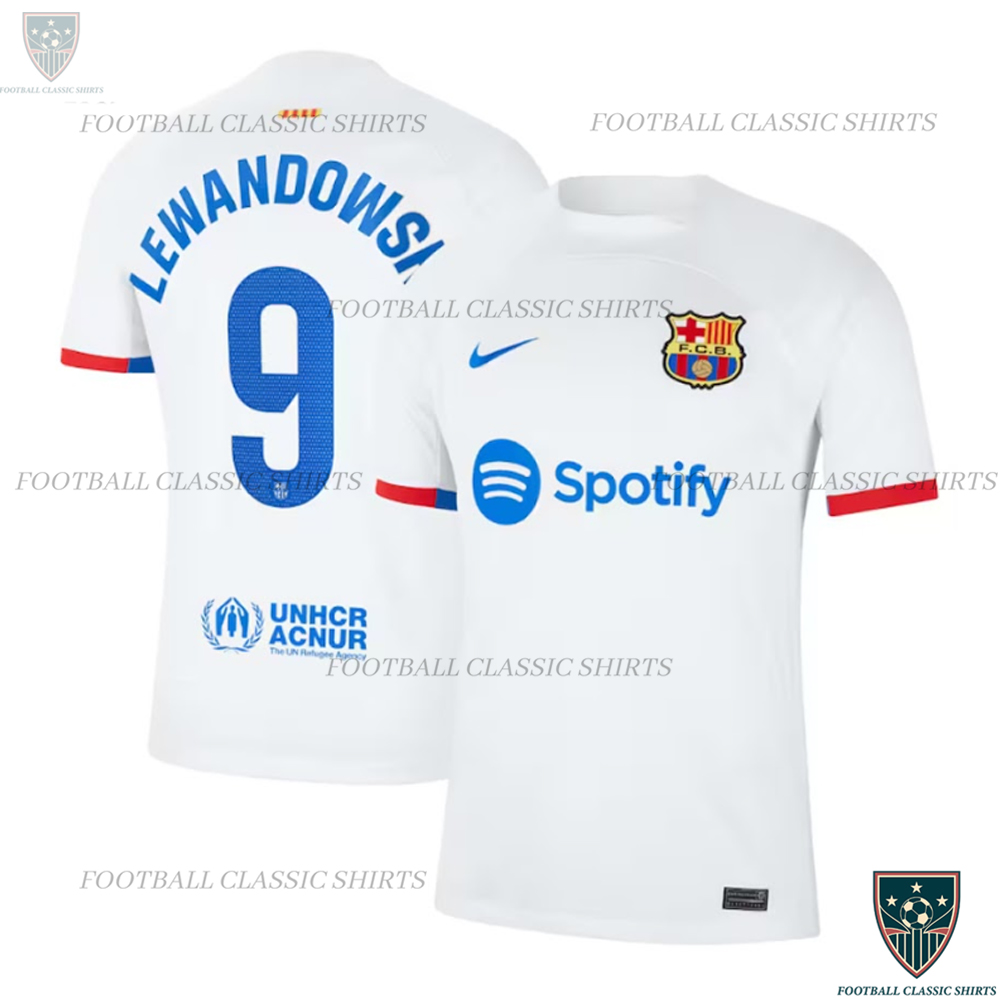 LEWANDOWSKI 9 Barcelona Away Classic Shirt