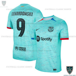 LEWANDOWSKI 9 Barcelona Third Classic Shirt