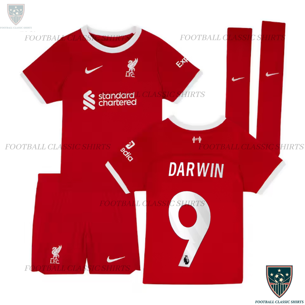 Liverpool Home Kid Classic Kits DARWIN 9