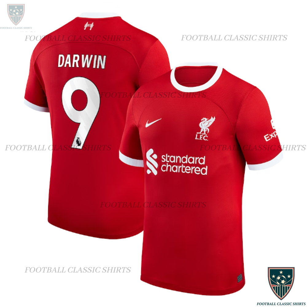 Liverpool Home Men Classic Shirts DARWIN 9