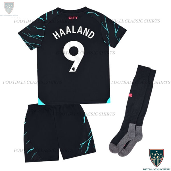 Man City Third Kid Classic Kits Haaland 9