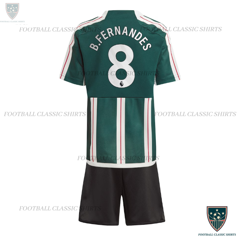 Man Utd Away Kid Classic Kits B.Fernandes 8