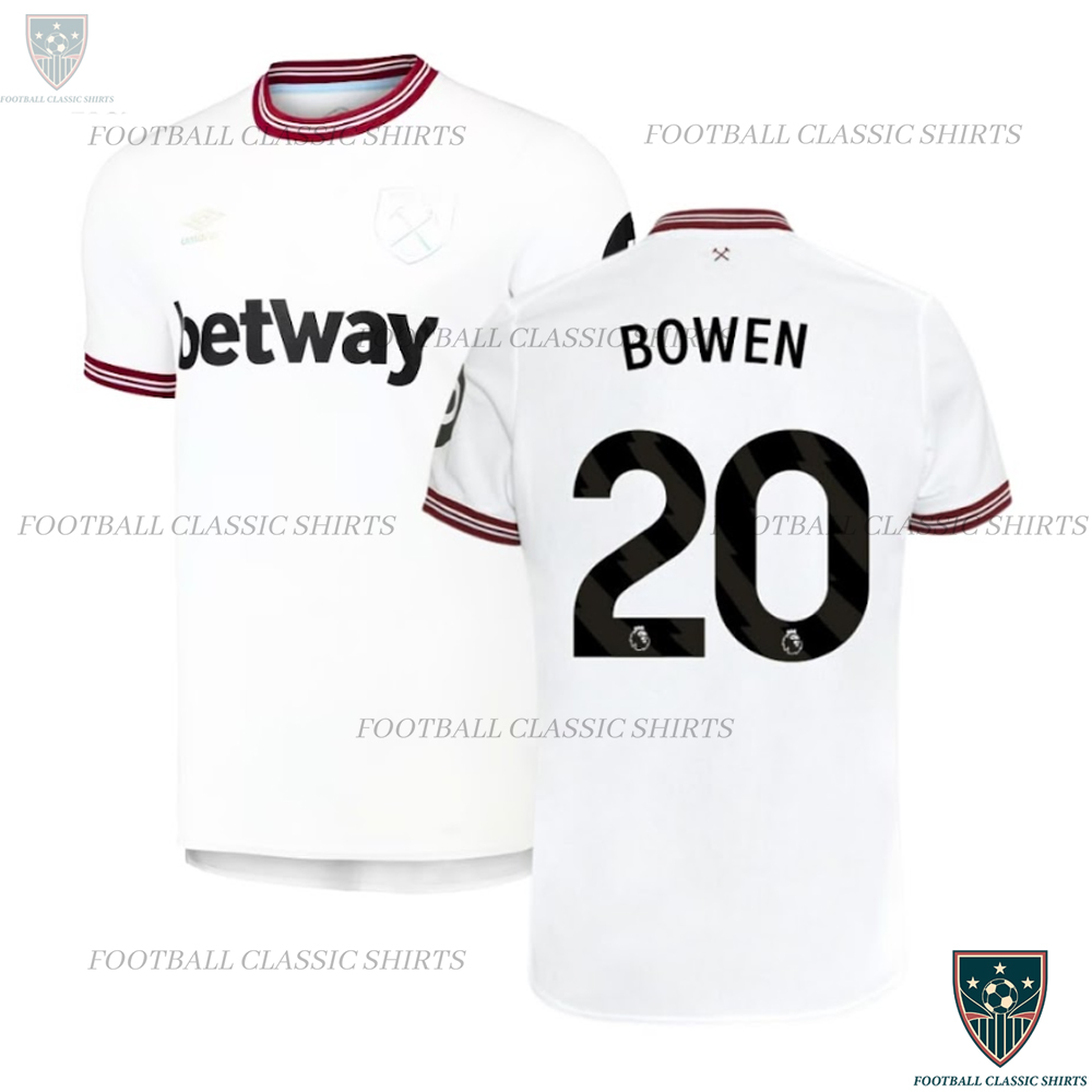 BOWEN 20 Westham United Away Classic Shirt