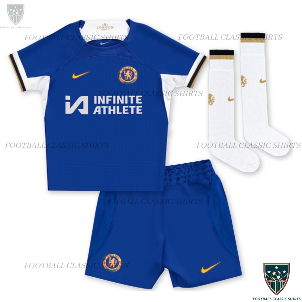 Chelsea Home Kids Football Classic Kit Sponsor