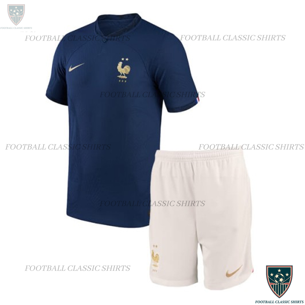 France Home Kid Football Classic Kits 2022