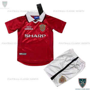 Manchester United Home Kids Classic Kit 1999