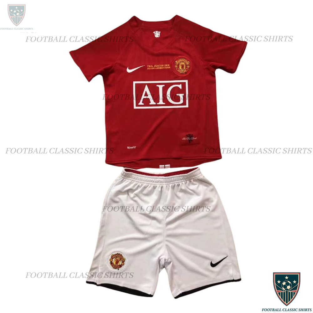 Manchester United Home Kids Classic Kit 2008