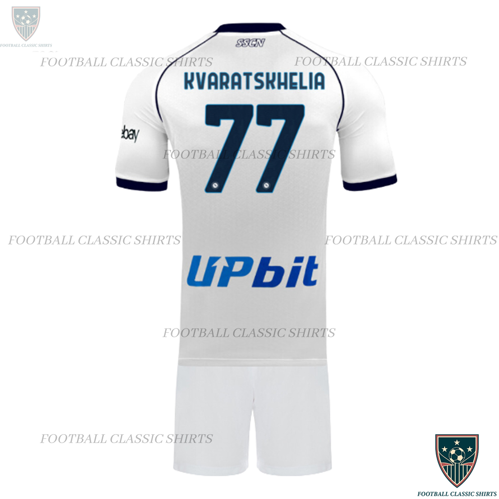 SSC Napoli Away Kids Classic Kit KVARATSKHELIA 77