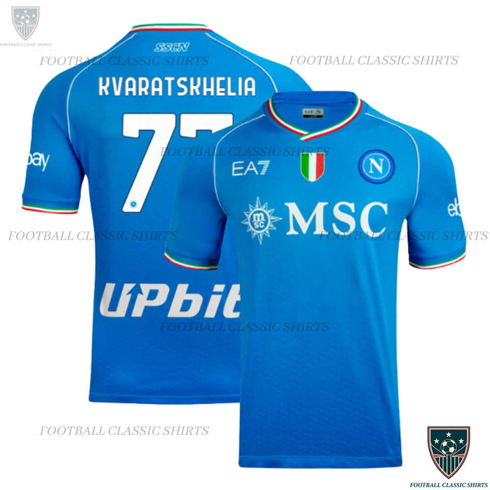 SSC Napoli Home Classic Shirt KVARATSKHELIA 77