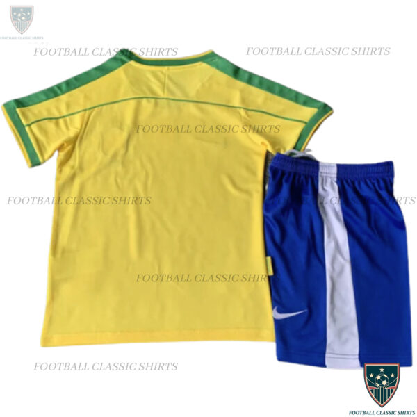 Brazil Home Kid Football Classic Kits 1998