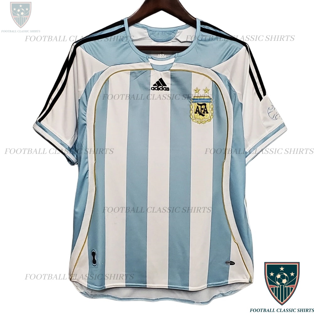 Retro Argentina Home Football Classic Shirt 2006