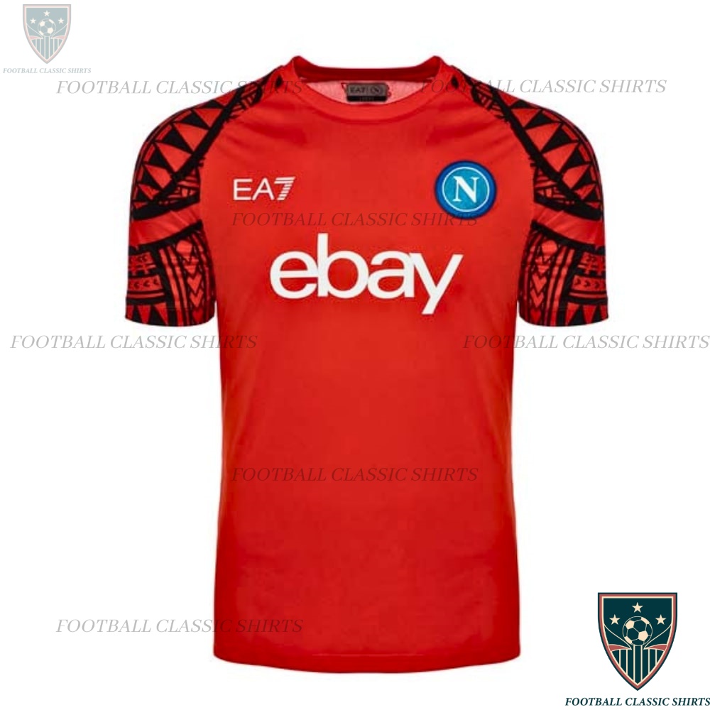 SSC Napoli Red Training Football Classic Shirt