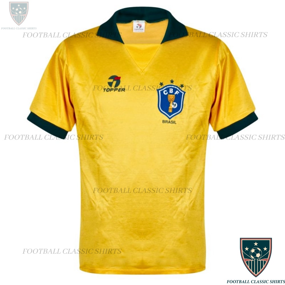 Retro Brazil Home Fans Men Classic Shirt 1988