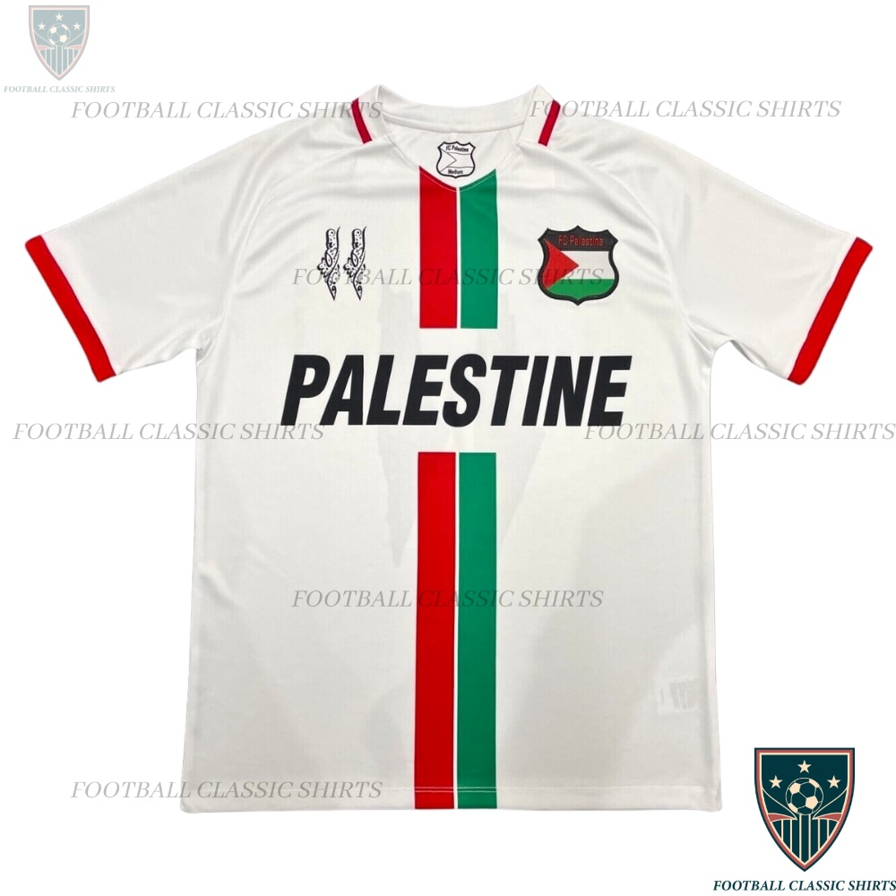 Palestine White Men Football Classic Shirts
