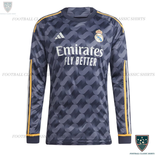 Real Madrid Away Men Classic Shirt 2023/24 Long Sleeve