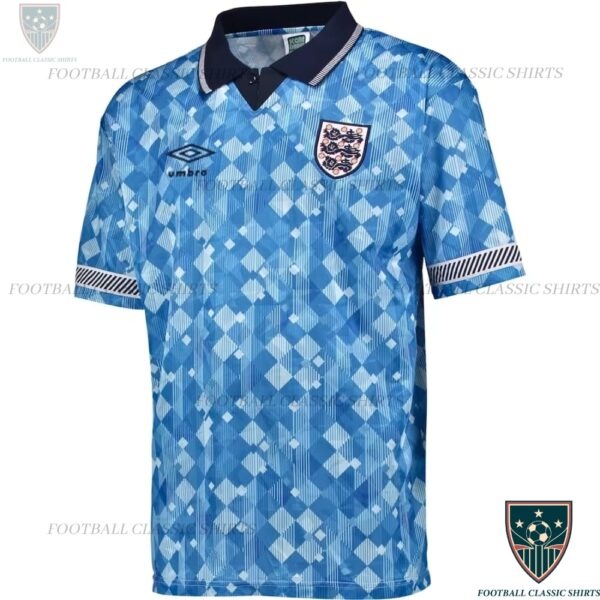 England Blue Men Classic Shirt 1990