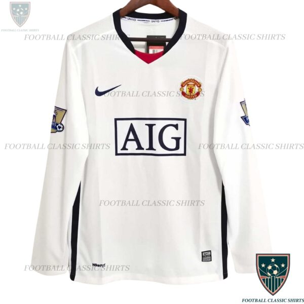 Manchester United Away Classic Shirt 08/09 Long Sleeve