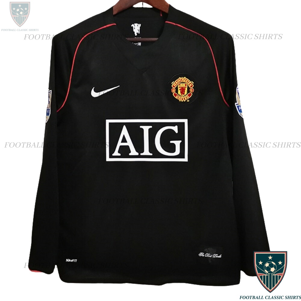Manchester United Away Classic Shirt 07/08 Long Sleeve