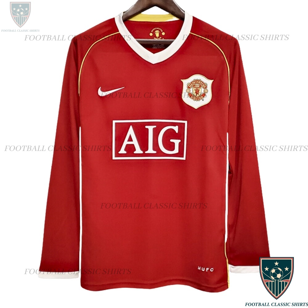 Manchester United Home Classic Shirt 06/07 Long Sleeve