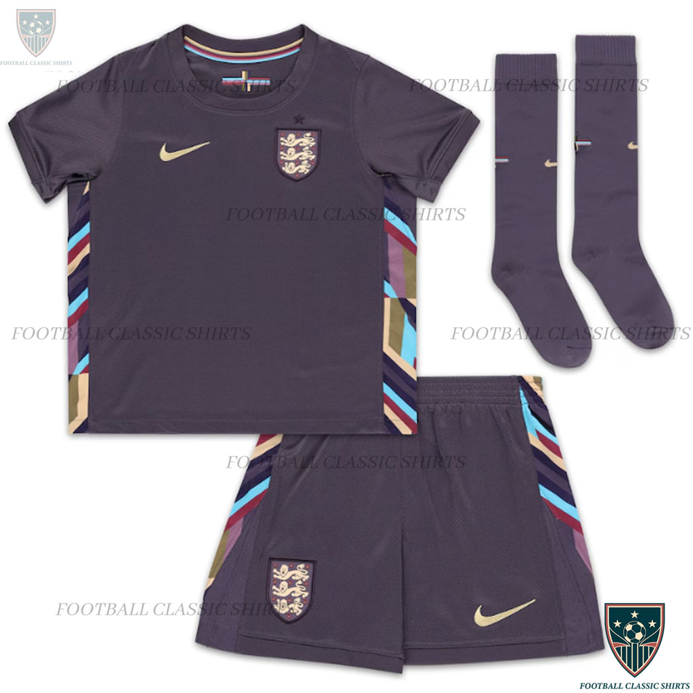 England Away Kids Football Classic Kit 2024