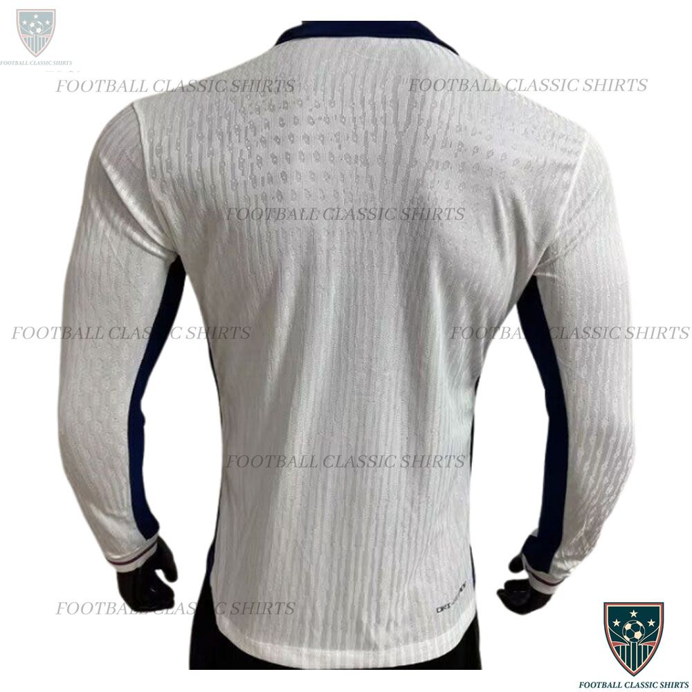 England Home Men Classic Shirt 2024 Long Sleeve